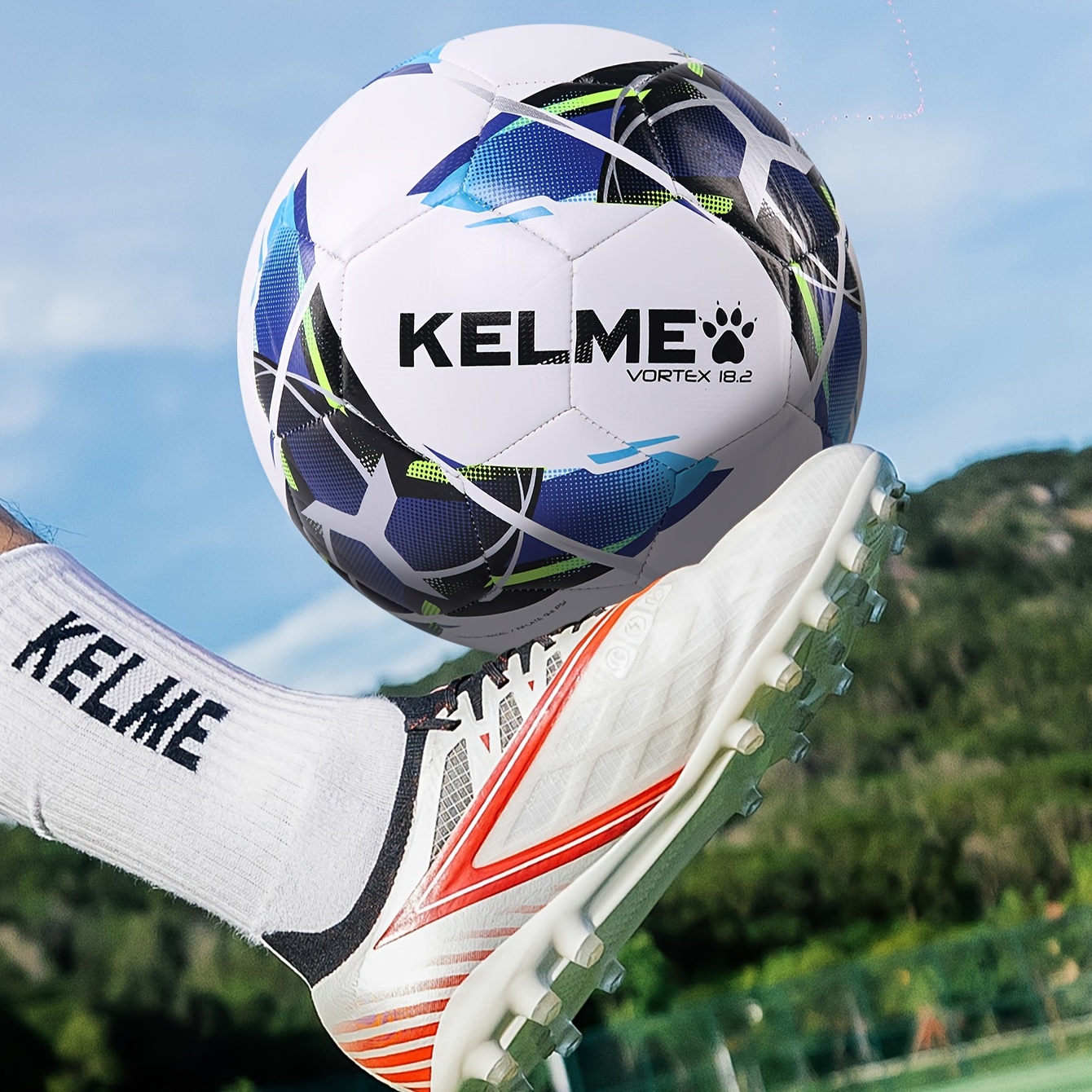 Ballon annoncé Kelme cousu machine, taille 4 ou 5