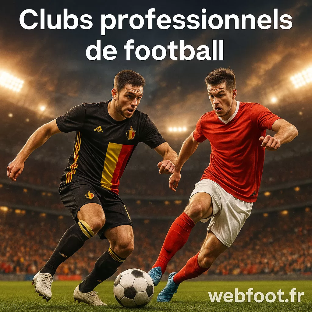 Clubs de foot pro en Belgique 2025 2026