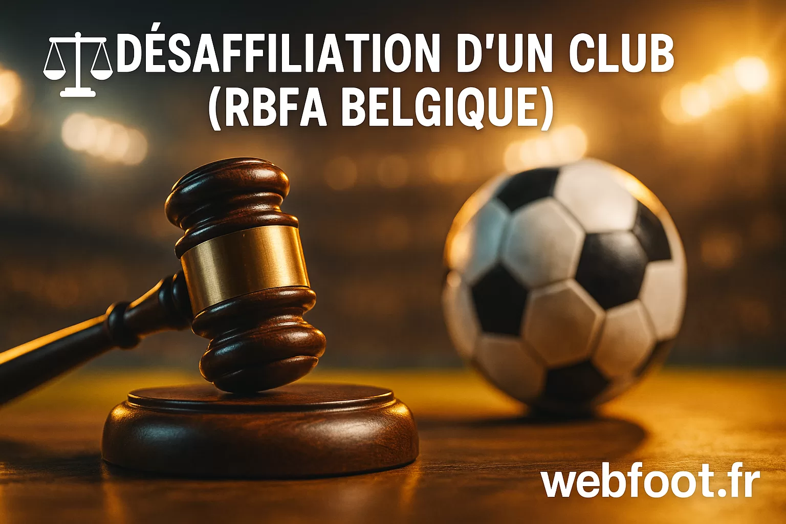 🇧🇪 RBFA Désaffiliation d’un club procédures, délais & conséquences Guide 2025 webfoot