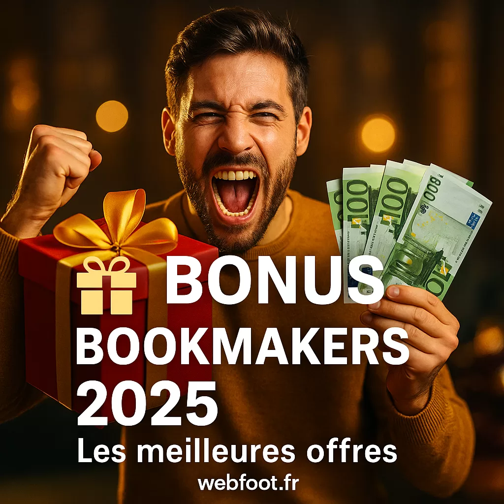 Bonus Bookmakers 2025 Les meilleures offres pour parier sur le foot