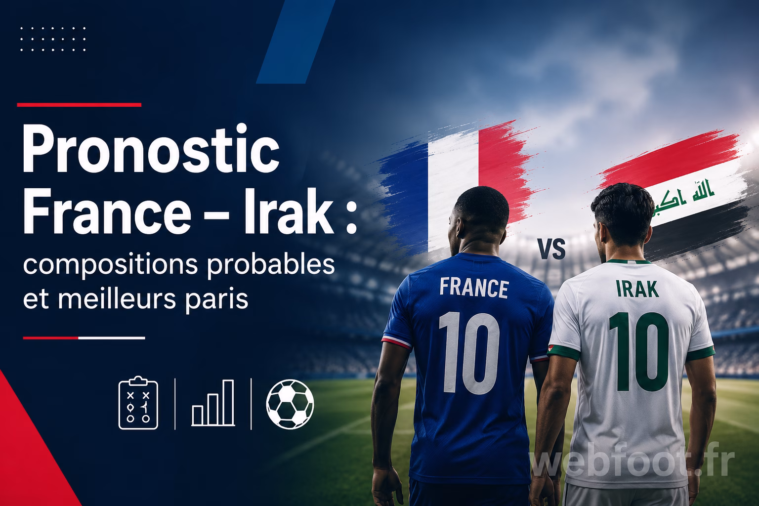 ⚽ Pronostic France – Irak : compositions probables et meilleurs paris
